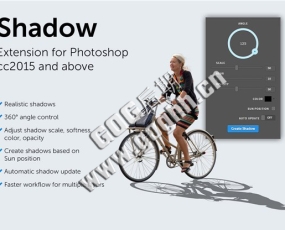 PS扩展功能立体阴影滤镜插件Shadow – Photoshop Extension