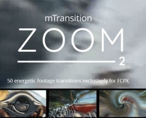 FCPX转场插件：扭曲变形推拉缩放切换 mTransition Zoom 2 第二季
