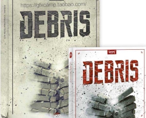 音频素材-石头木头玻璃钢铁建筑破碎爆炸倒塌无损音效 Debirs