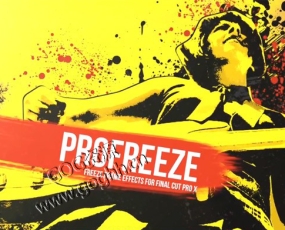 FCPX插件:画面冻结静止泼墨飞溅展示效果 ProFreeze Splatter