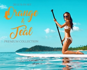 INS风流行橙色和青色旅拍视频调色LUT预设 Orange and Teal LUTs