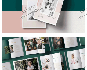 (399资源)Indesign模板打包 200套VI手册产品提案杂志简历商业服装画册设计素材