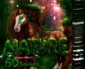 Procreate笔刷60支大自然元素植物灌木花草叶子iPad大师级画板853